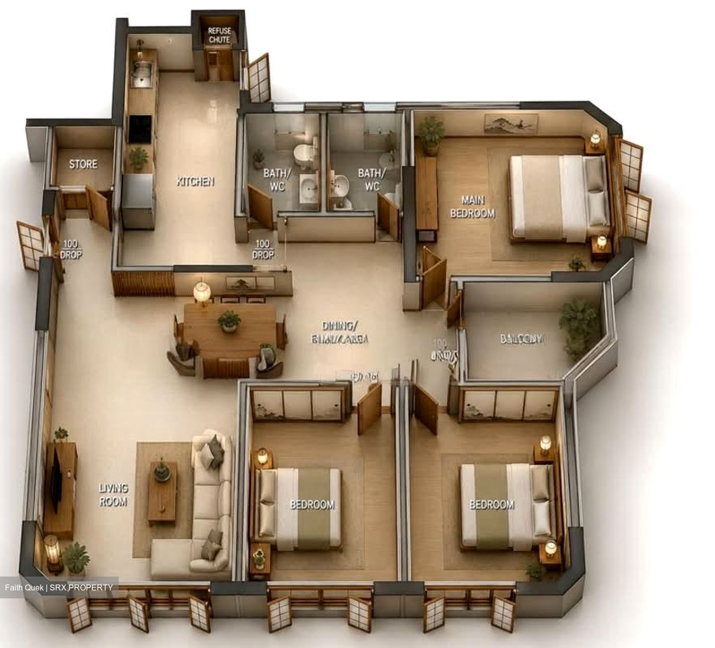 Blk 116 Jurong East Ville (Jurong East), HDB 5 Rooms #557635481